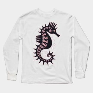 Seahorse Pink Long Sleeve T-Shirt